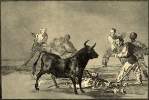 Francisco-de-Goya-Desjarrete-de-la-canalla-con-lanzas-medias-lunas-banderillas-y-otras-armas